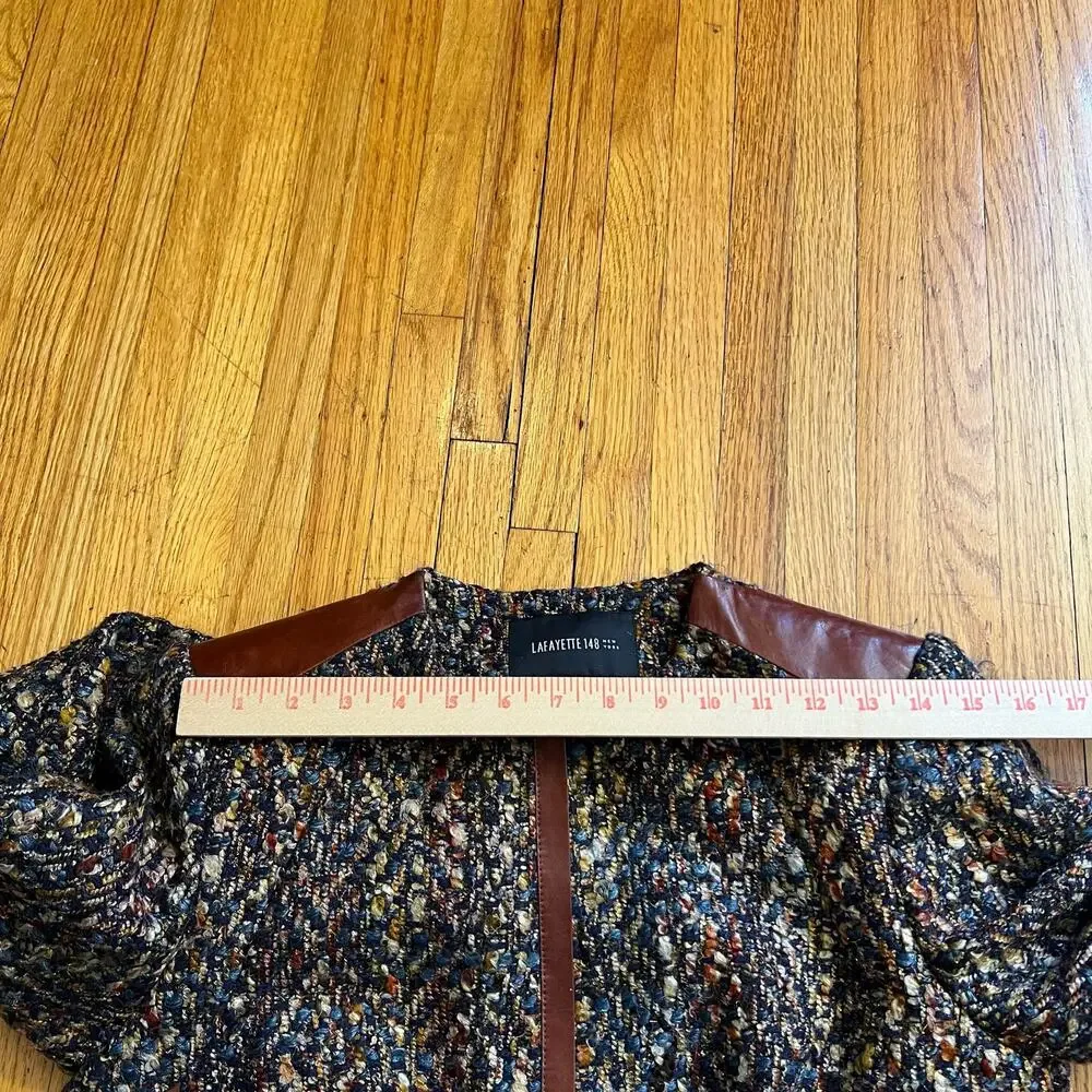 Lafayette 148 Blazer Womens 6 Zip Brown Sport Coat Jacket